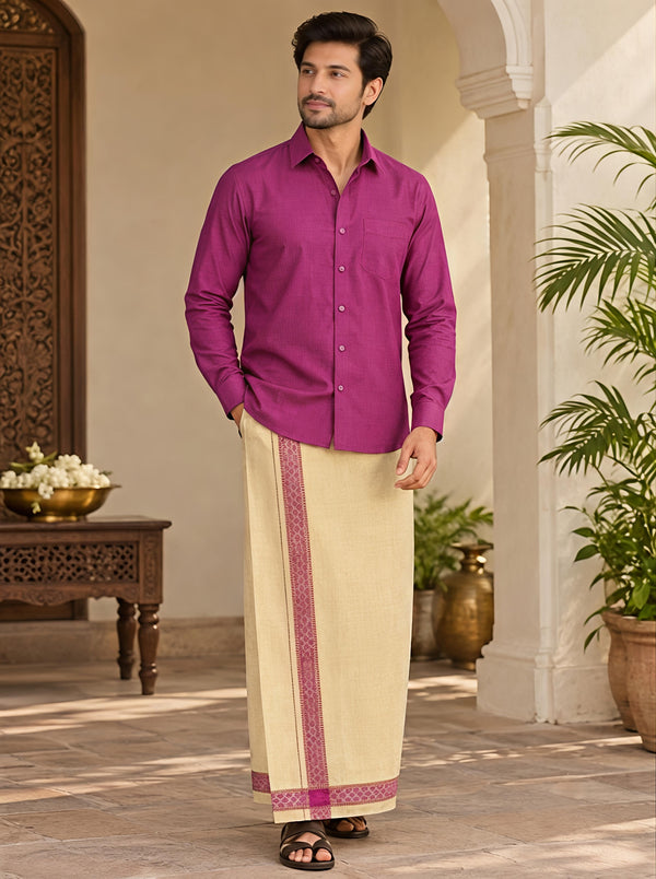 Ashwin Shirt and Vastee Set in Light Purple