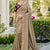 Beige Silk Saree with Rich Embroidered Border and Maroon Blouse