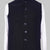 Black Nehru Jacket | Velvet Textured Festive Waistcoat