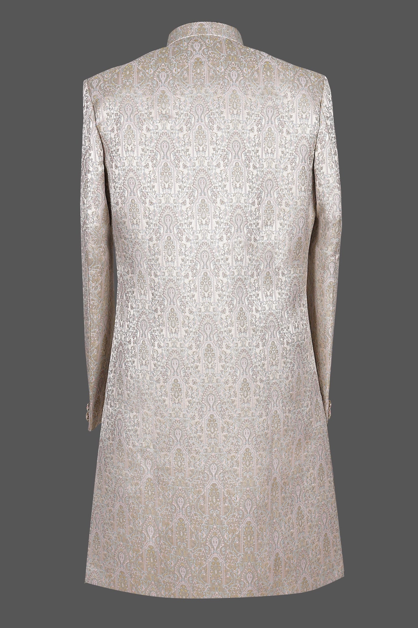 Ivory Cream Paisley Brocade Sherwani for Men | Premium Indian Wedding Groom Sherwani