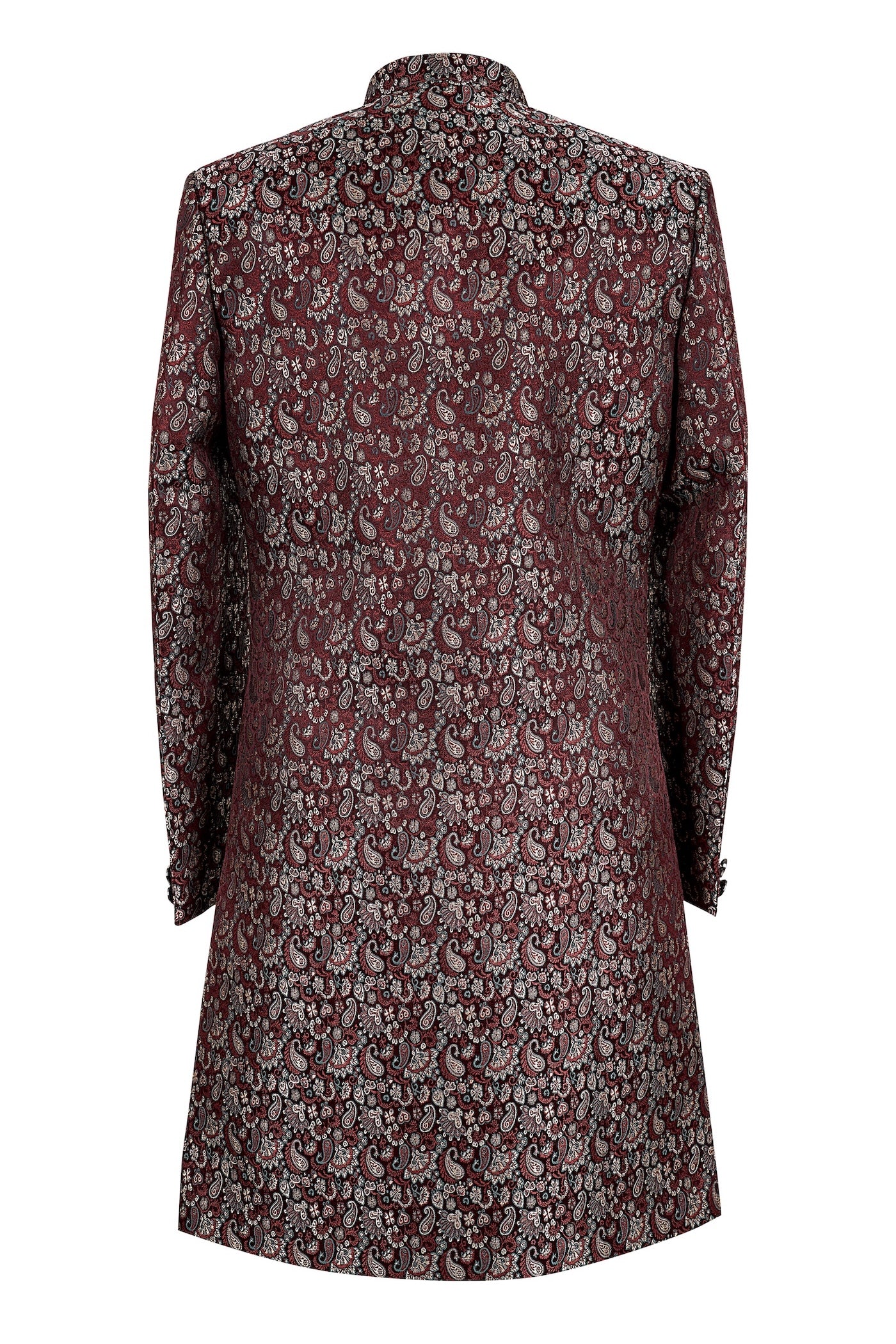 Maroon Paisley Embroidered Sherwani for Men – Premium Wedding & Festive Wear