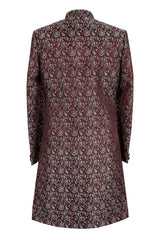Maroon Paisley Embroidered Sherwani for Men – Premium Wedding & Festive Wear
