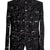 Black Embroidered Velvet Indo-Western Jacket for Men