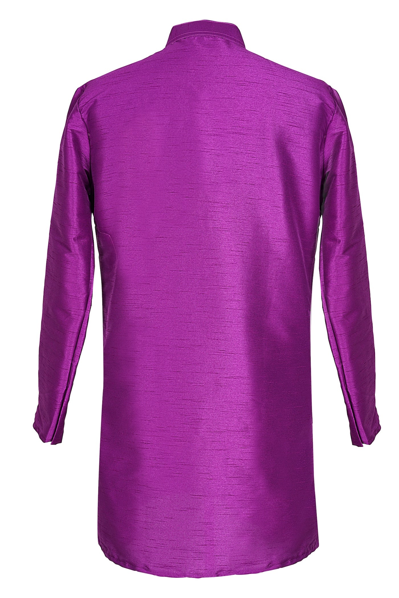 Purple Silk Indo-Western Kurta Jacket for Men
