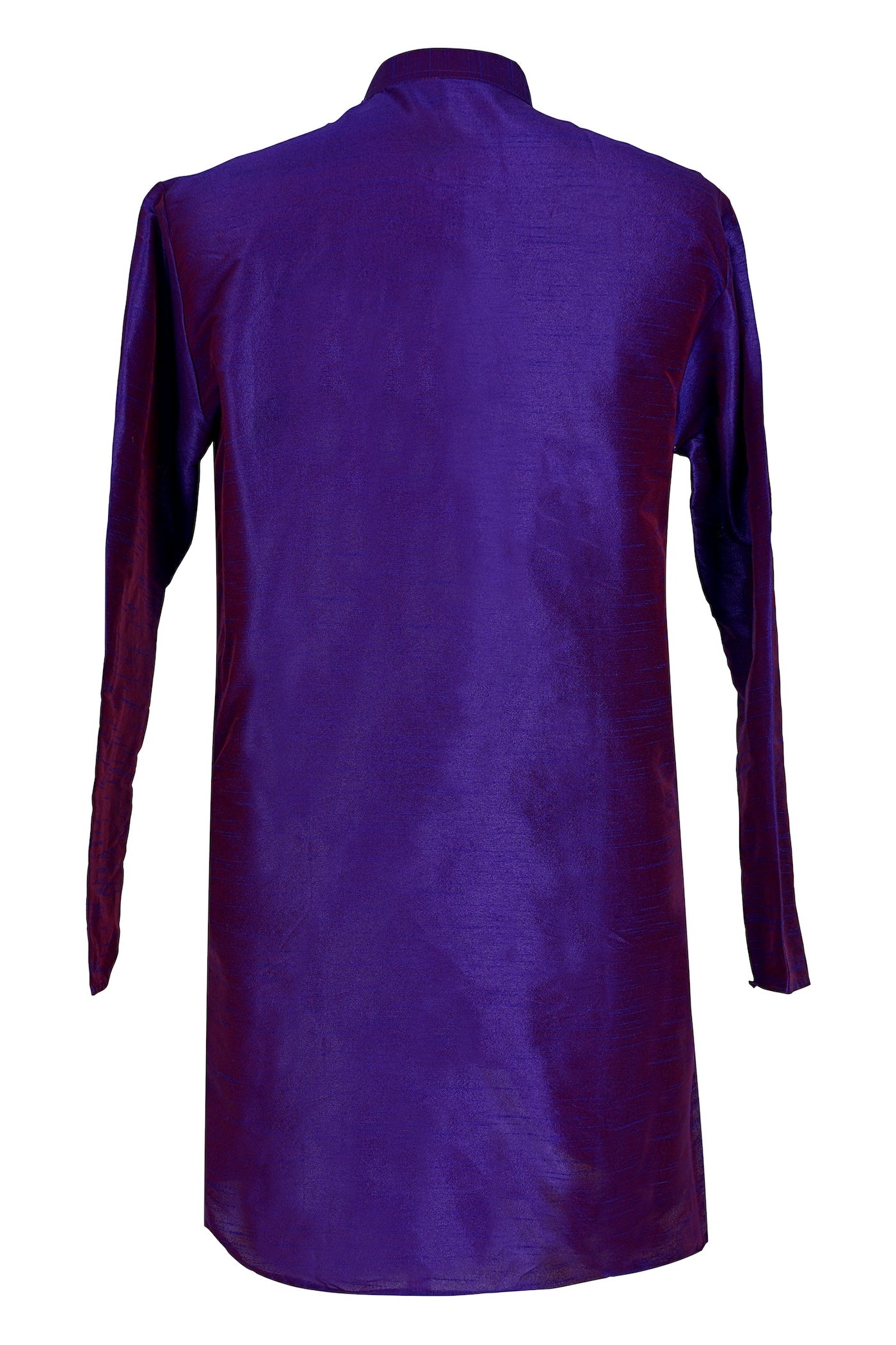 Royal Purple Silk Indo-Western Kurta for Men