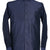 Navy Blue Satin Shirt for Men | Indo-Western Formal