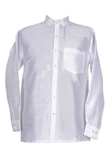 Off-White Silk Shirt for Men | Indo-Western Formal