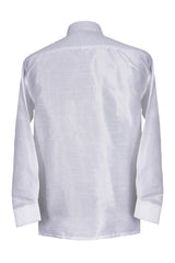 Off-White Silk Shirt for Men | Indo-Western Formal