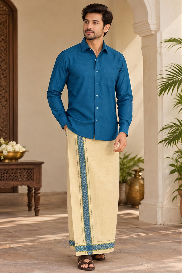 Ashwin Shirt and Vastee Set in Dark Blue