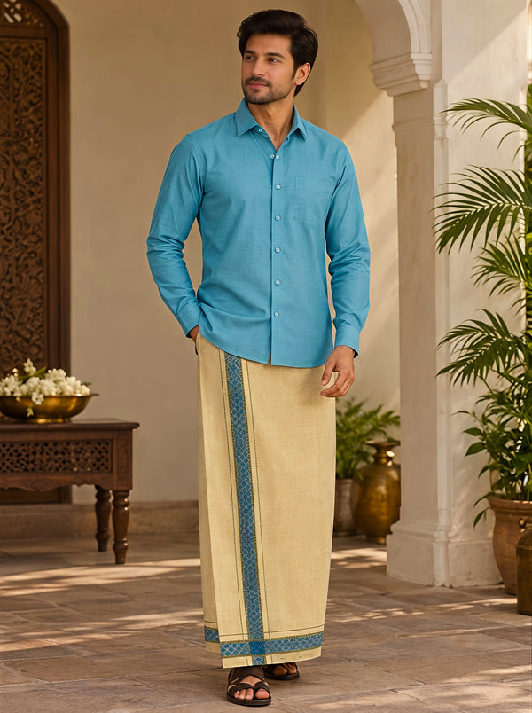 Ashwin Shirt and Vastee Set in Light Blue