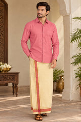 Ashwin Shirt and Vastee Set in Pink