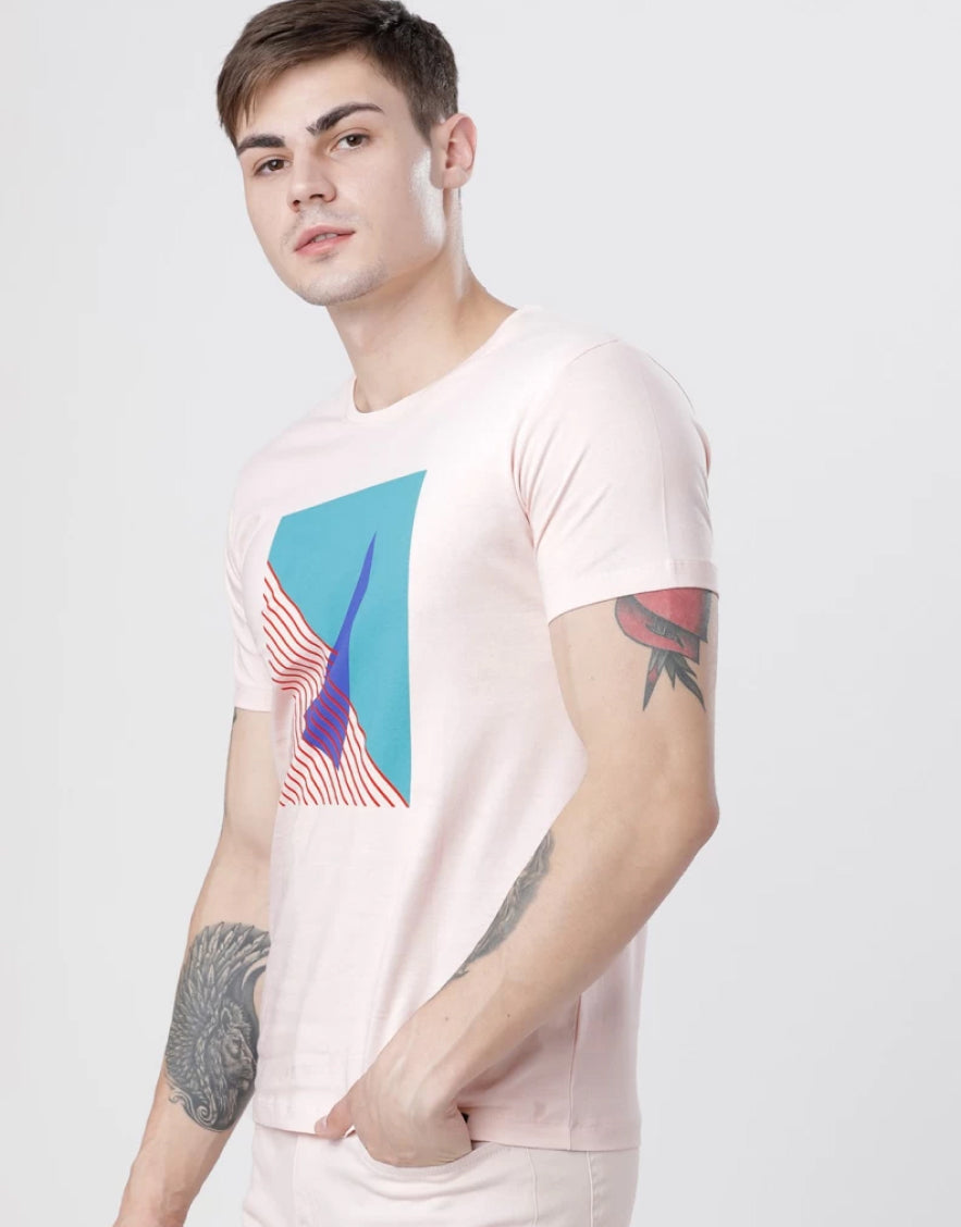 Round Neck Orange T-Shirt