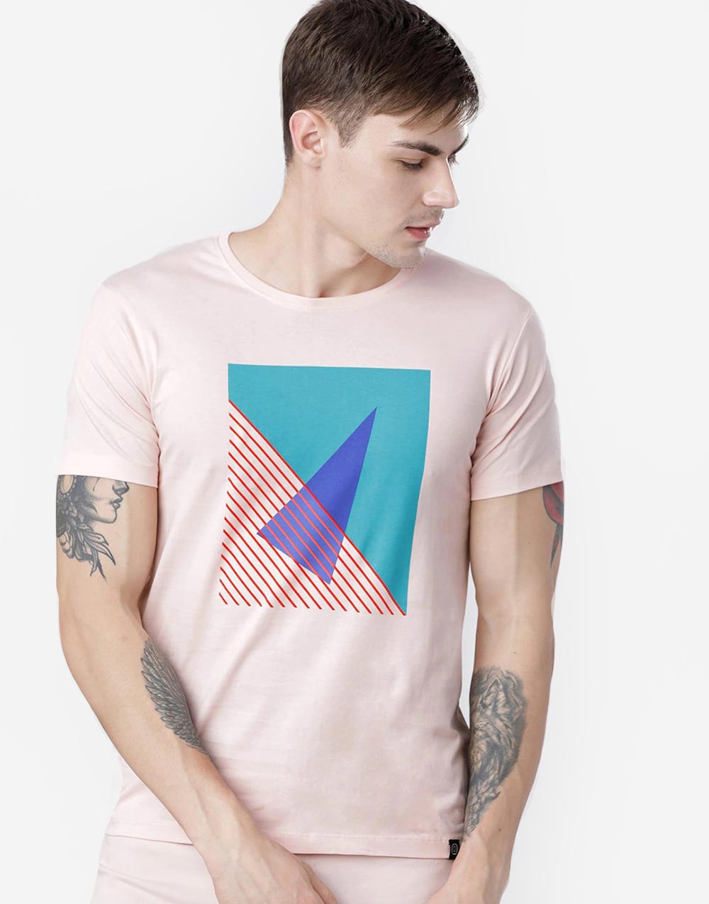 Round Neck Orange T-Shirt