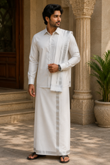 Vastee + Shirt + Salva Set - Silver