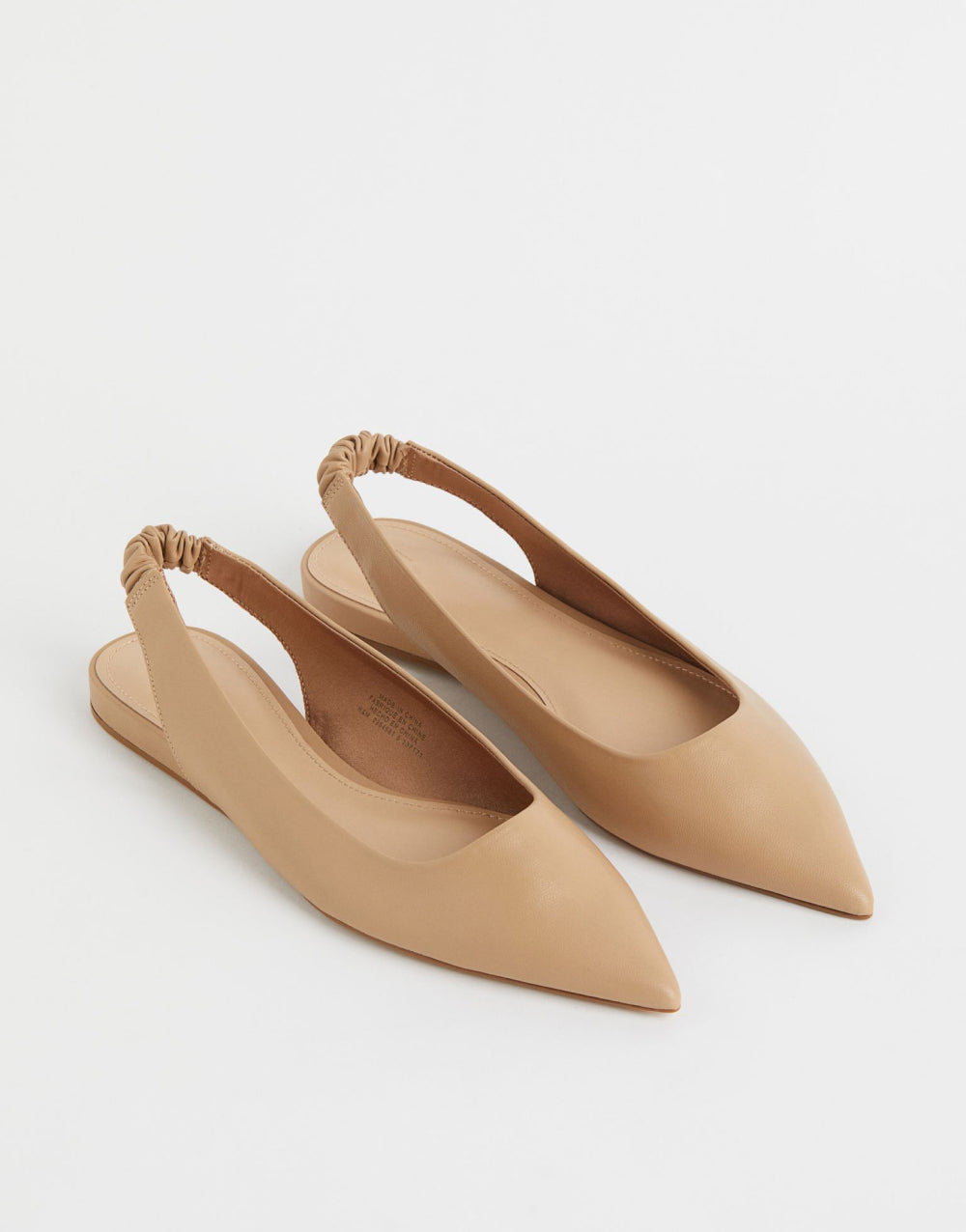 Pointed slingbacks