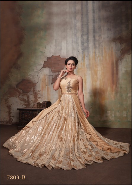 Saachi By Aashirwad Designer Suit Mulbery Silk Fabric Gown at Rs 2295 |  Ladies Designer Suits in Surat | ID: 20693219712