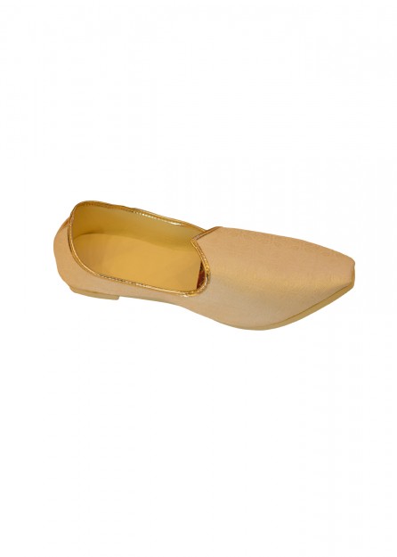 Cream with Gold Brocade Design Mojdi/Shoes