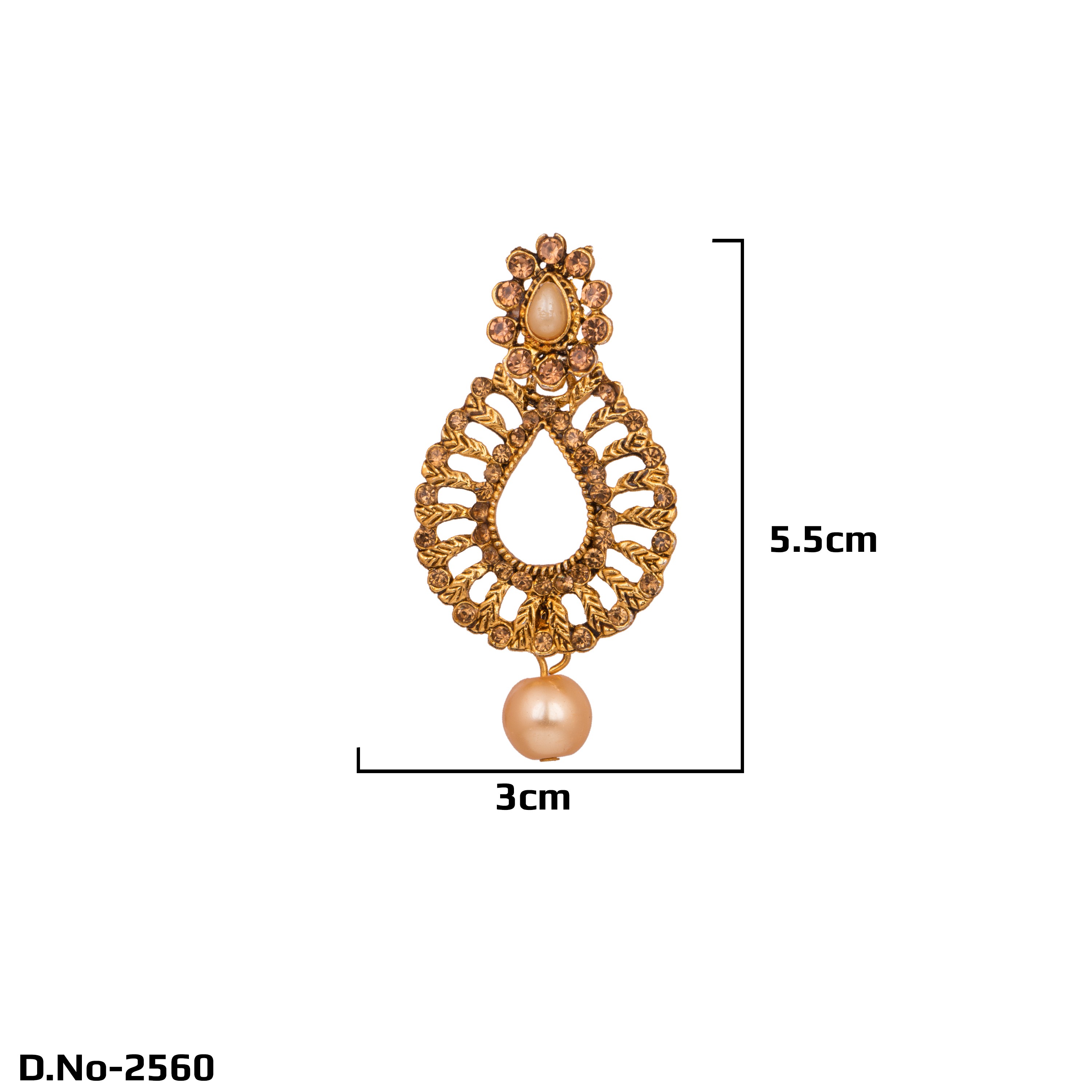 Latkan Stylish Fancy Party Wear earrings for Girls and Woman (Red Color)