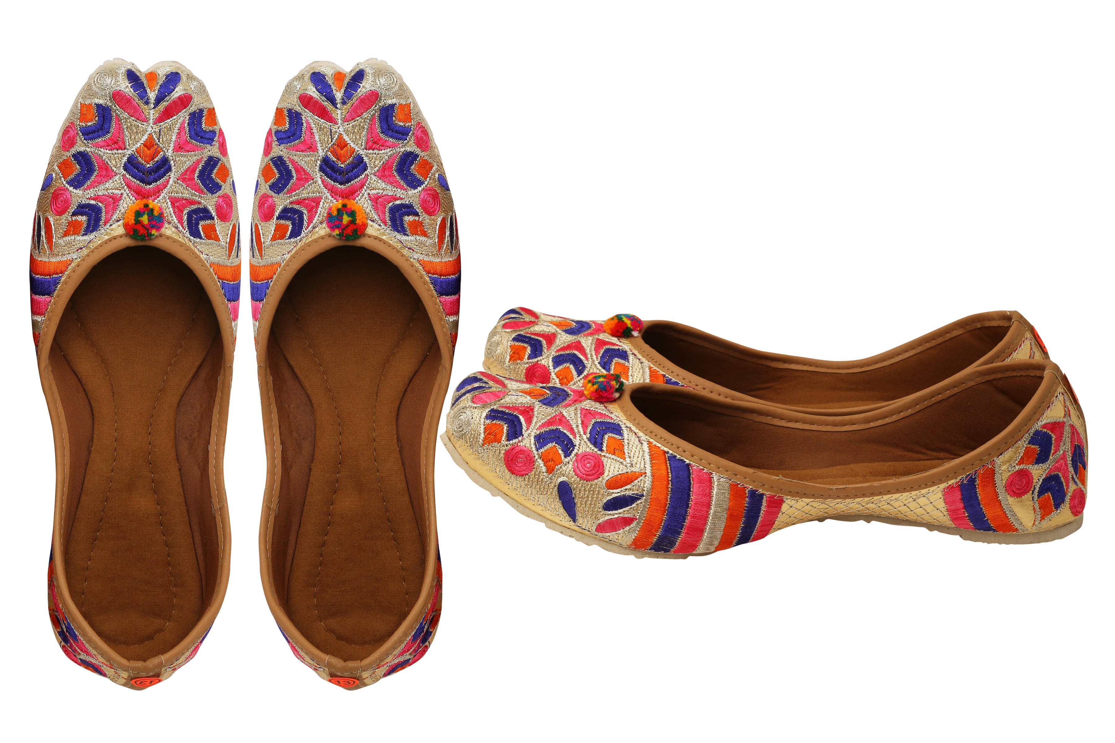 Multicolor Jodhpuri Women's mojdi / Shoes