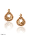 Antique Gold with White Pearls Earrings