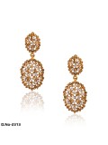 Elegant Pair of Antique Gold with Precious Stones & Stud Earrings