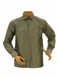 Marine Green Silk Shirt
