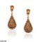 Antique Diamonds Gold with Pearls Earrings