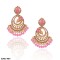 Antique Gold with Elegant Pearls Party Wear Earrings