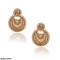 Wedding Traditional Gold with Stylish Pearl Earrings