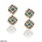Antique Gold with Diamond Stud Party Wear Earrings