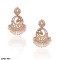 Antique Gold with Elegant Pearls Party Wear Earrings