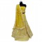 Yellow With Silver Embroidery Bridal Lehenga 