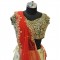 Green, Cream & Red With Gold Embroidery Lehenga 
