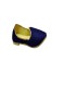Royal Blue with Gold Piping Mojdi/Shoes