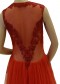 Adorable Shinning Fire Orange Long Designer Gown